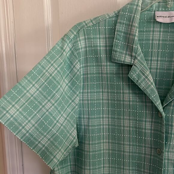 Alfred Dunner women’s size 14 button-down blouse, chest pocket, short sleeves - Picture 4 of 5